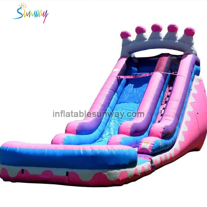 Inflatable slide with pool-9